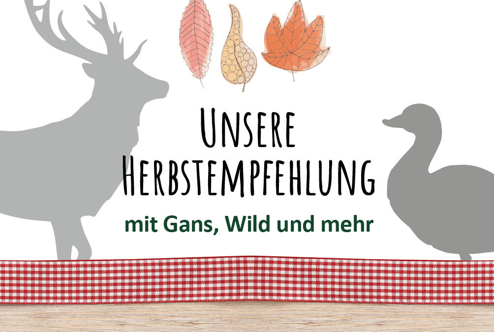 Gans, Wild und mehr: Unsere Empfehlung für den Herbst.